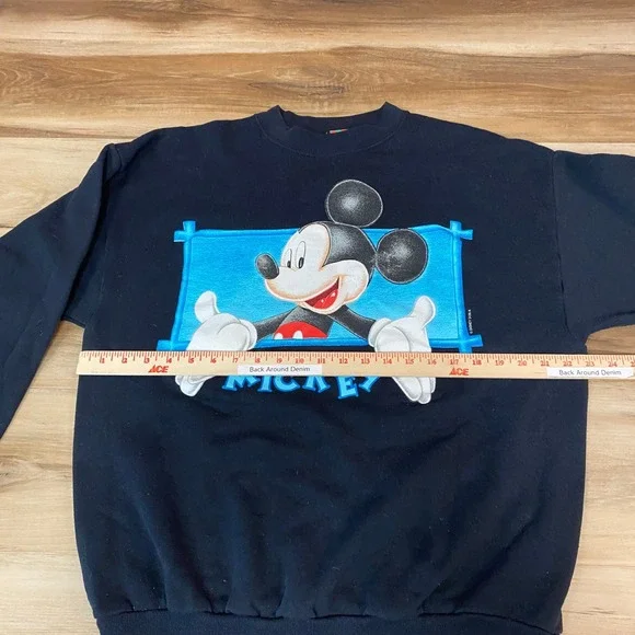 Vintage 90s Mickey Unlimited Disney Sweatshirt Adult XL USA Made X Large - Picture 9 of 12